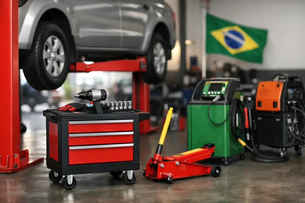 Equipamento 100% nacional para oficina mecânica