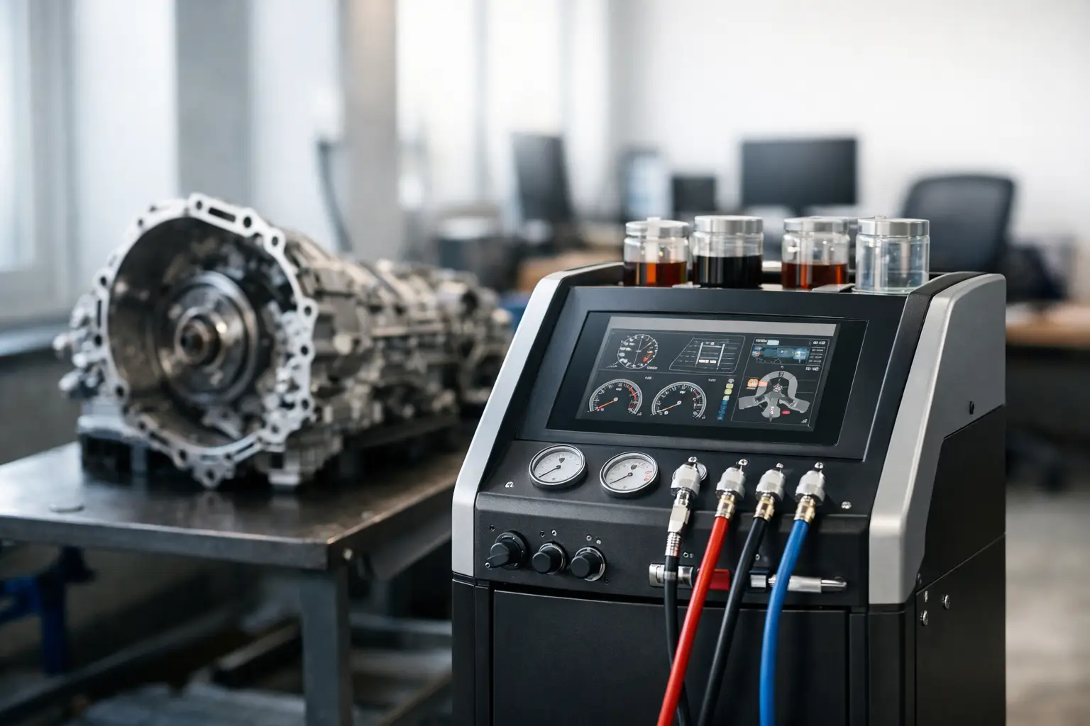 Máquina para oficina de câmbio automático